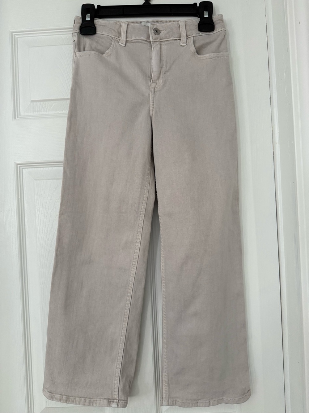 abercrombie kids Beige Wide-Leg Jeans